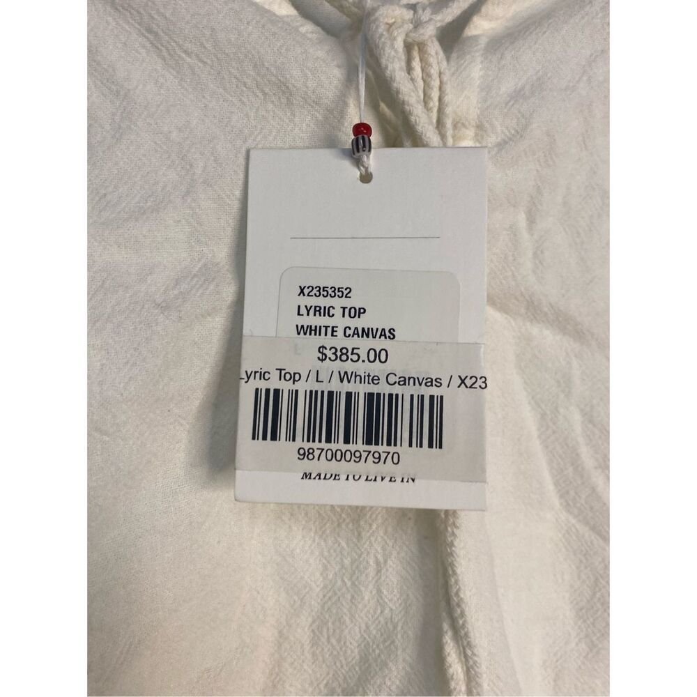 Xirena NWT Lyric Top in White Canvas Size L - Picture 9 of 10